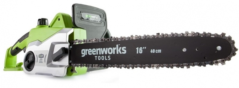 GreenWorks 1800W электрическая проводная цепная пила 40 см