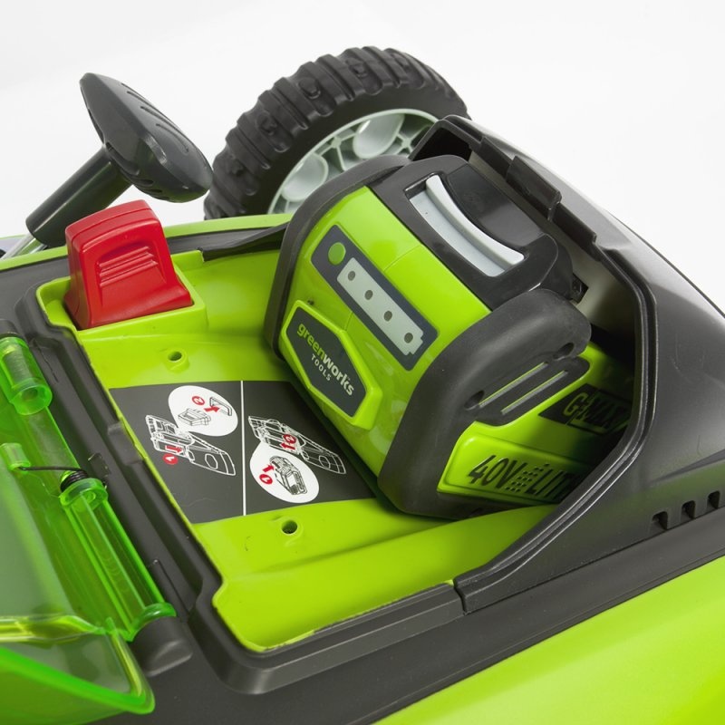 Greenworks 40V G-MAX аккумуляторная газонокосилка 40 см, без аккумулятора и зарядного устройства